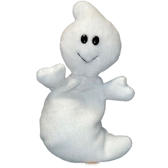 Halloween Plush Ty Beanie Spooky Ghost Sheets Hallmark Little Glimmer 8” Lot x3 - Picture 4 of 14